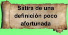 Sátira de una definición poco afortunada